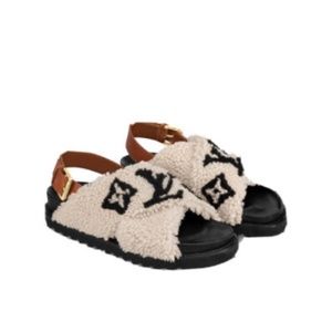 100% AUTHENTIC LOUIS VUITTON PASEO COMFORT SANDAL SHOE SIZE 39